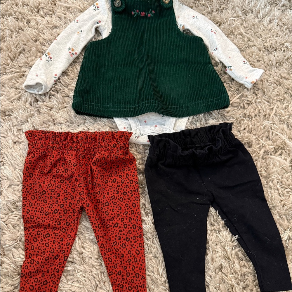 Carter's Dark Green Corduroy newborn